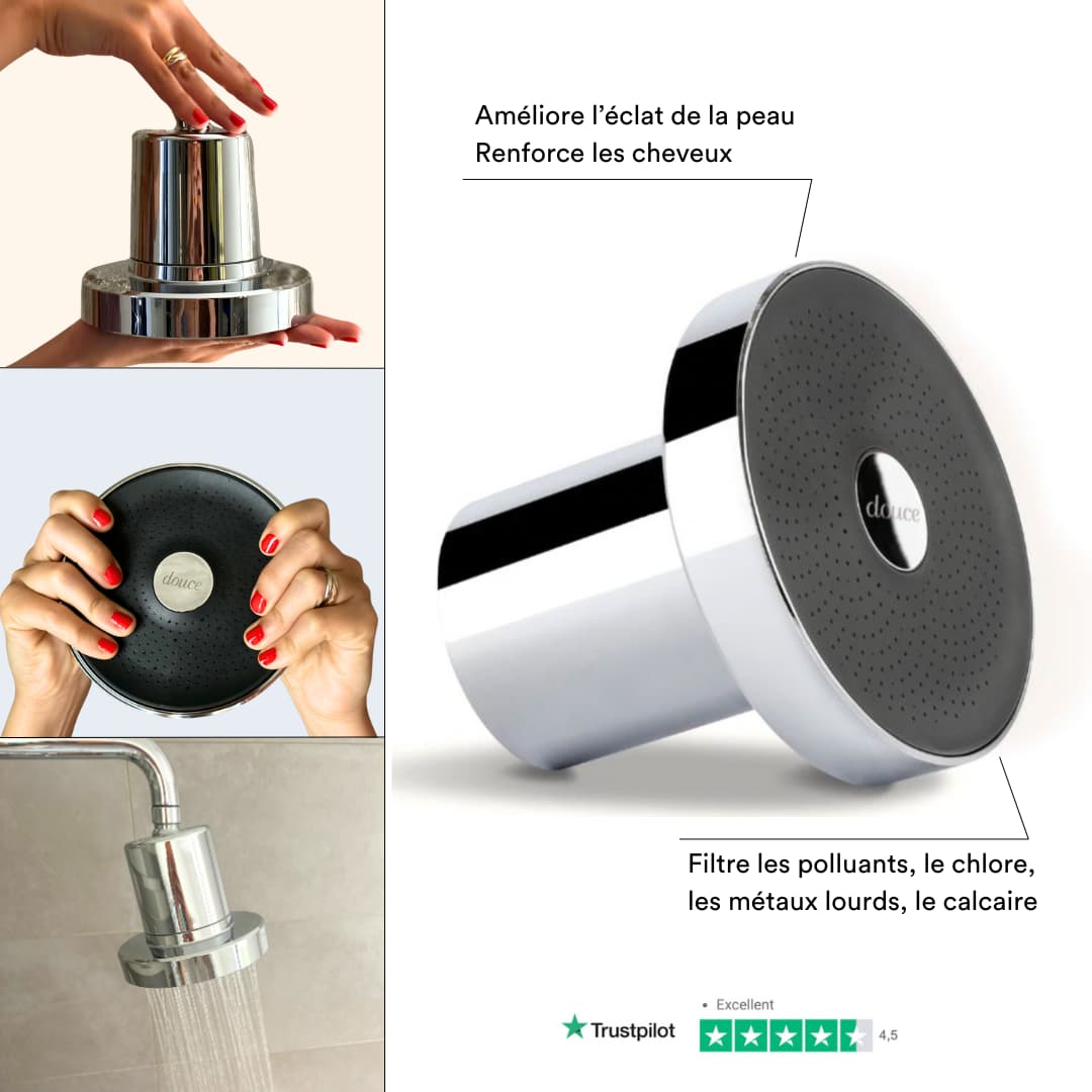 Pommeau de douche d'appoint domestique à 5 vitesses, adapté au tuyau d Pommeau de douche d'appoint domestique à 5 vitesses, adapté au tuyau d